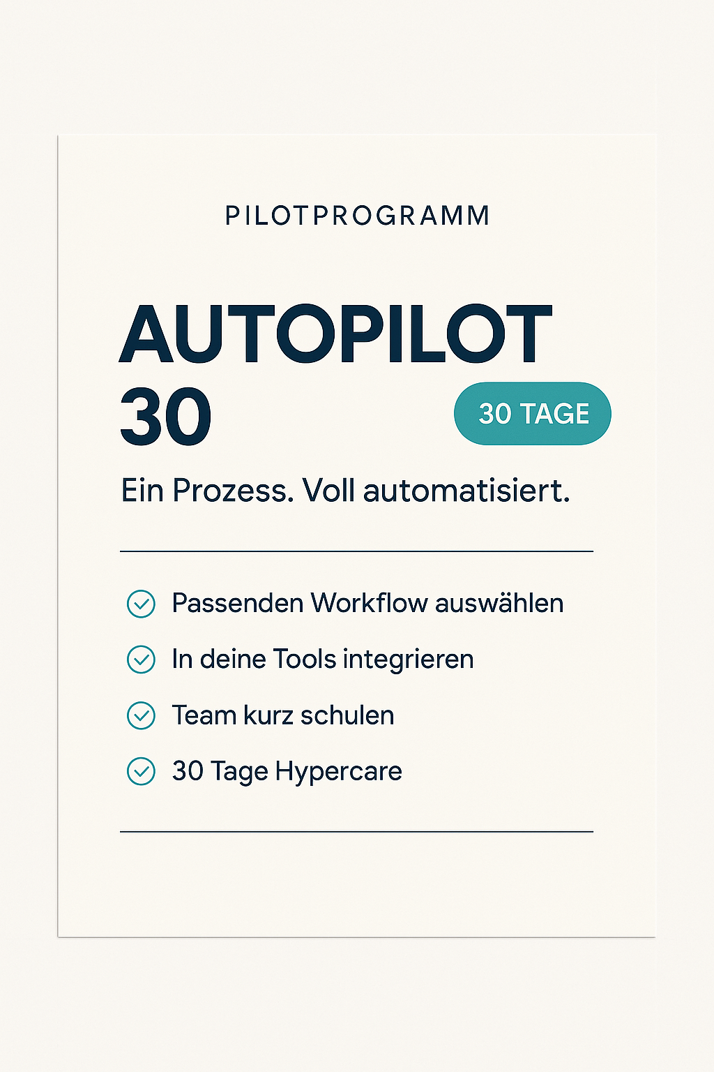 Prozess-AutoPilot 30